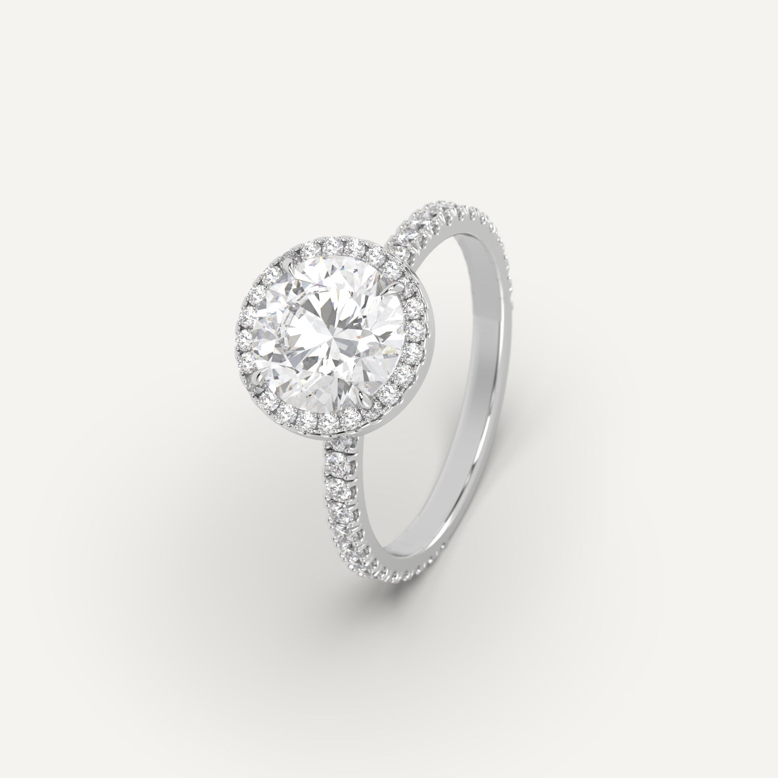 2 Carat Round Cut Diamond Ring - 14K White Gold Solitaire Engagement Ring for Women | Perfect for Proposals, Anniversaries & Special Occasions