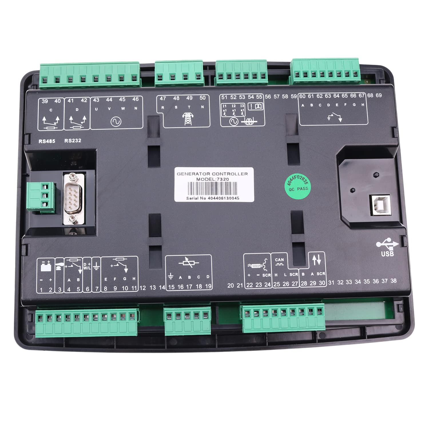 Deep Sea 7320 Generator Auto Start Control Module - DSE7320 Compatible Replacement Controller Panel for Genset - Perfect for Power Backup Systems & Emergency Generator Control
