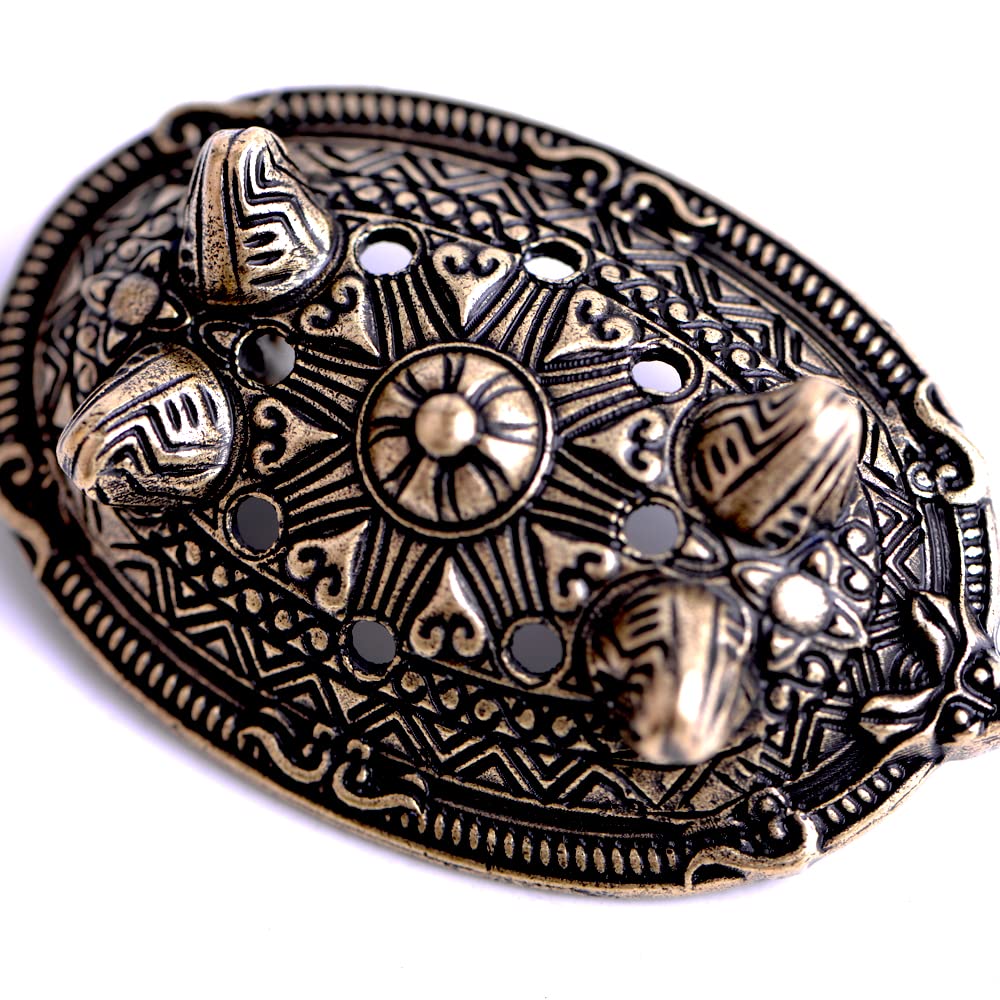 Norse Viking Brooch for Men - Turtle Talisman Jewelry, Viking Style Accessory Gift for Him - Perfect for Costumes, Historical Reenactments & Norse Culture Enthusiasts
