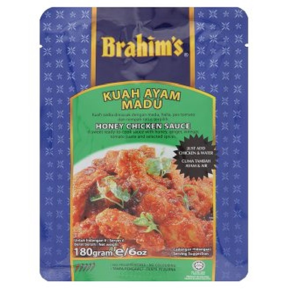 Brahim's Honey Chicken Sauce & Paste - 180g (9 Packs) | Authentic Malaysian Flavor for Stir Fry, Marinades & Dipping Sauces