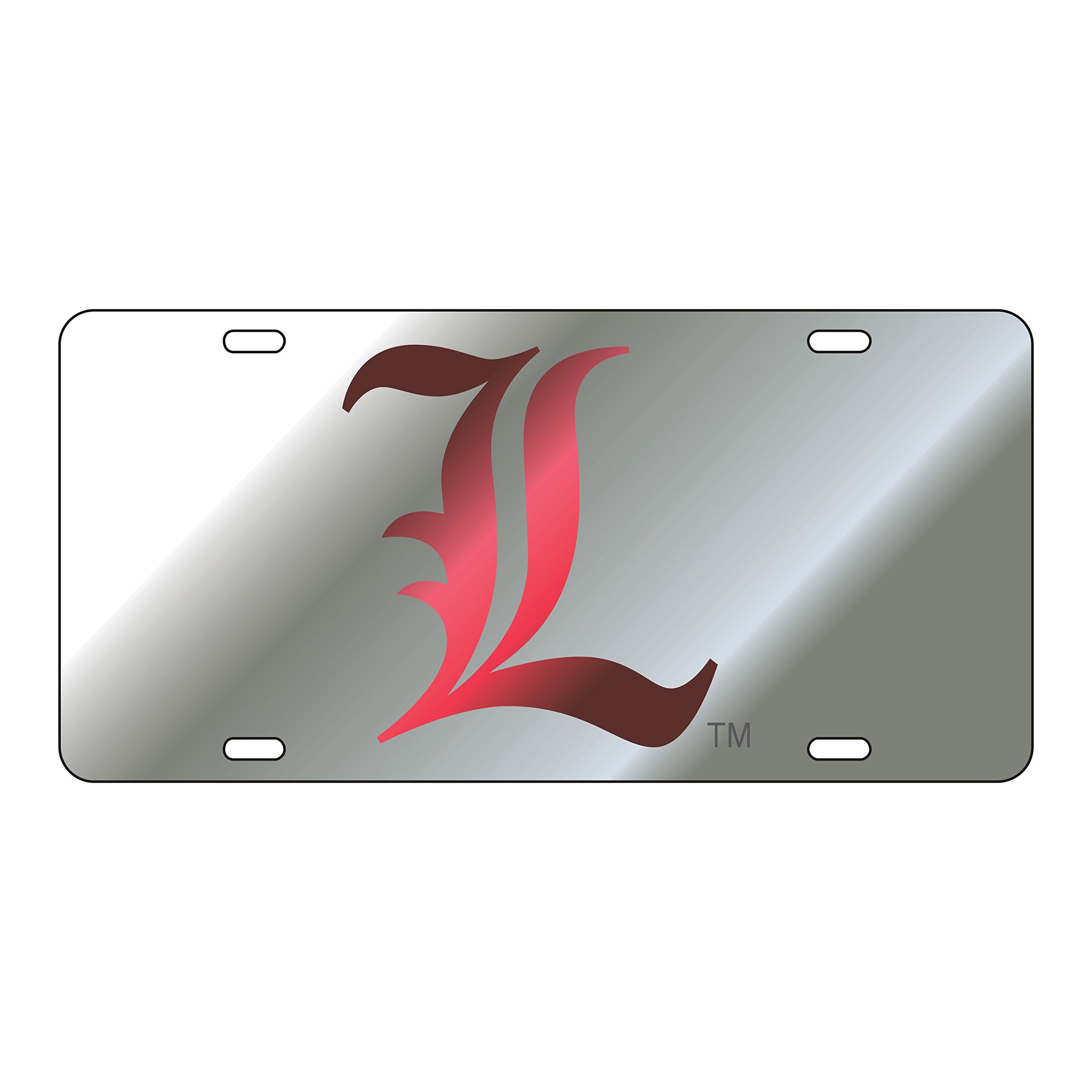 Louisville Cardinals Laser Cut Acrylic Silver Plate with Logo - Perfect for Home Decor, Office Display, and Sports Fan Gifts