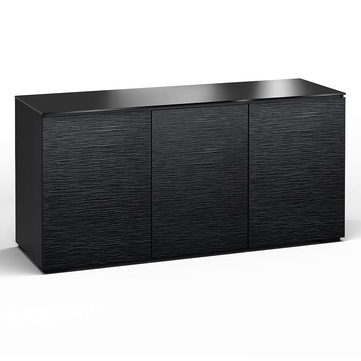Salamander Chicago 337 TV Stand Cabinet - Black Oak Finish - Modern Entertainment Center for Living Room, Home Theater & Media Storage