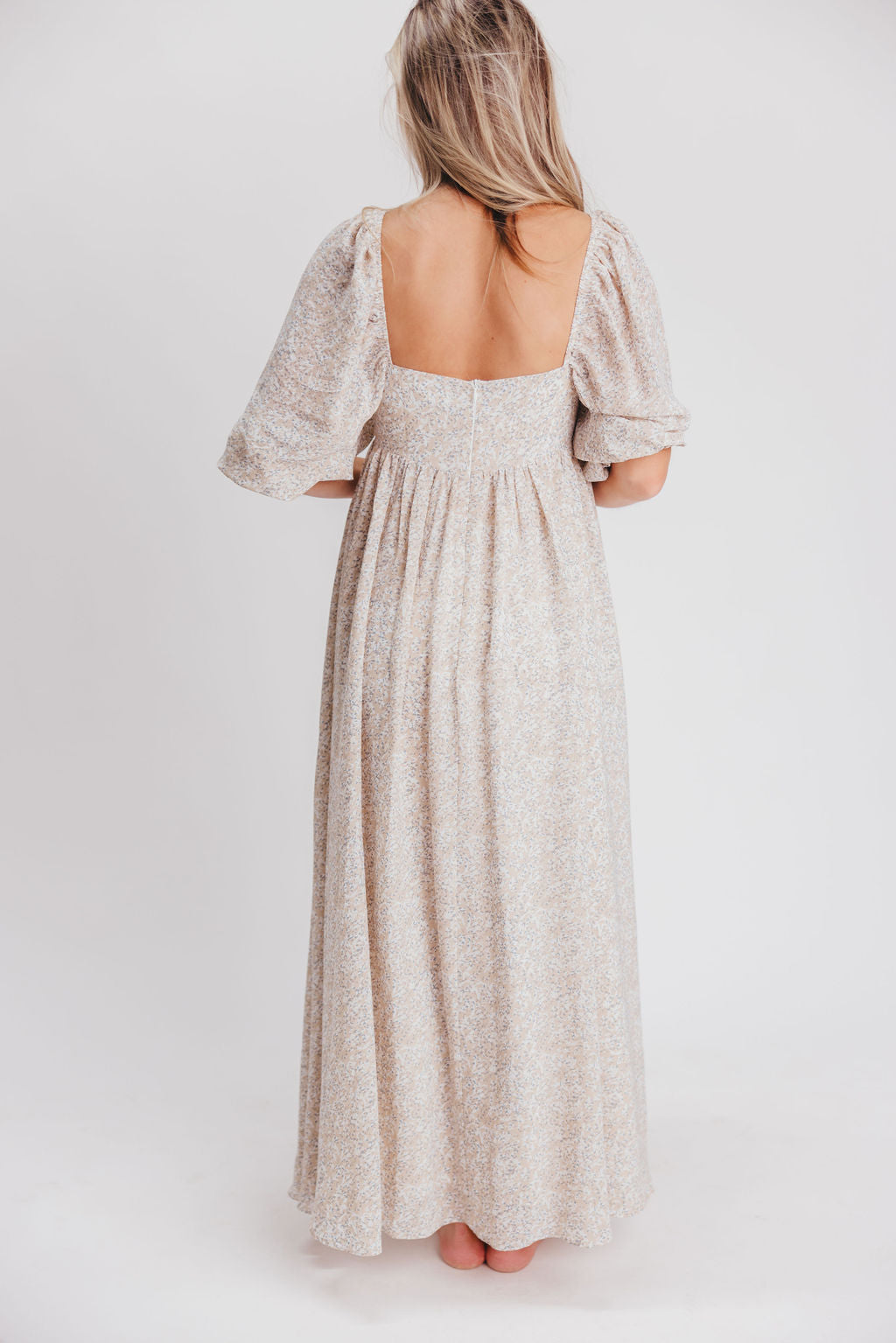 Elegant Mona 'Love Story' Maxi Dress - Bump Friendly & Inclusive Sizing (S-3XL) | Perfect for Maternity, Weddings & Special Occasions