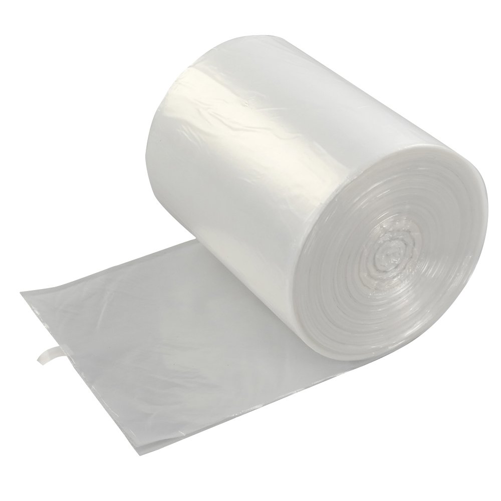 4 Gallon Clear Trash Bags - 1500 Count Small Garbage Bags (15 Rolls) | Heavy Duty, Leak Proof | Perfect for Kitchen, Bathroom, Office & Car Waste Disposal