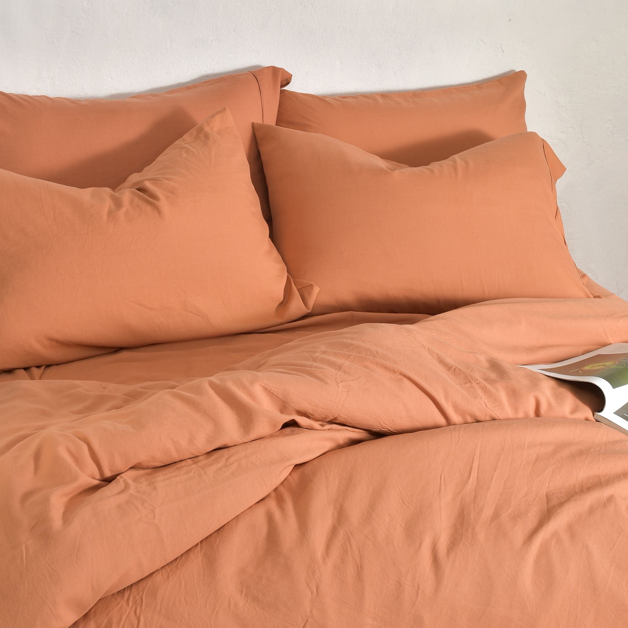 Premium Bamboo & Linen Pillowcase Set - 2 Pack Hypoallergenic & Breathable Bedding for Cool Sleep - Perfect for Hot Sleepers & Allergy Sufferers - Home & Hotel Luxury Bedroom Essentials