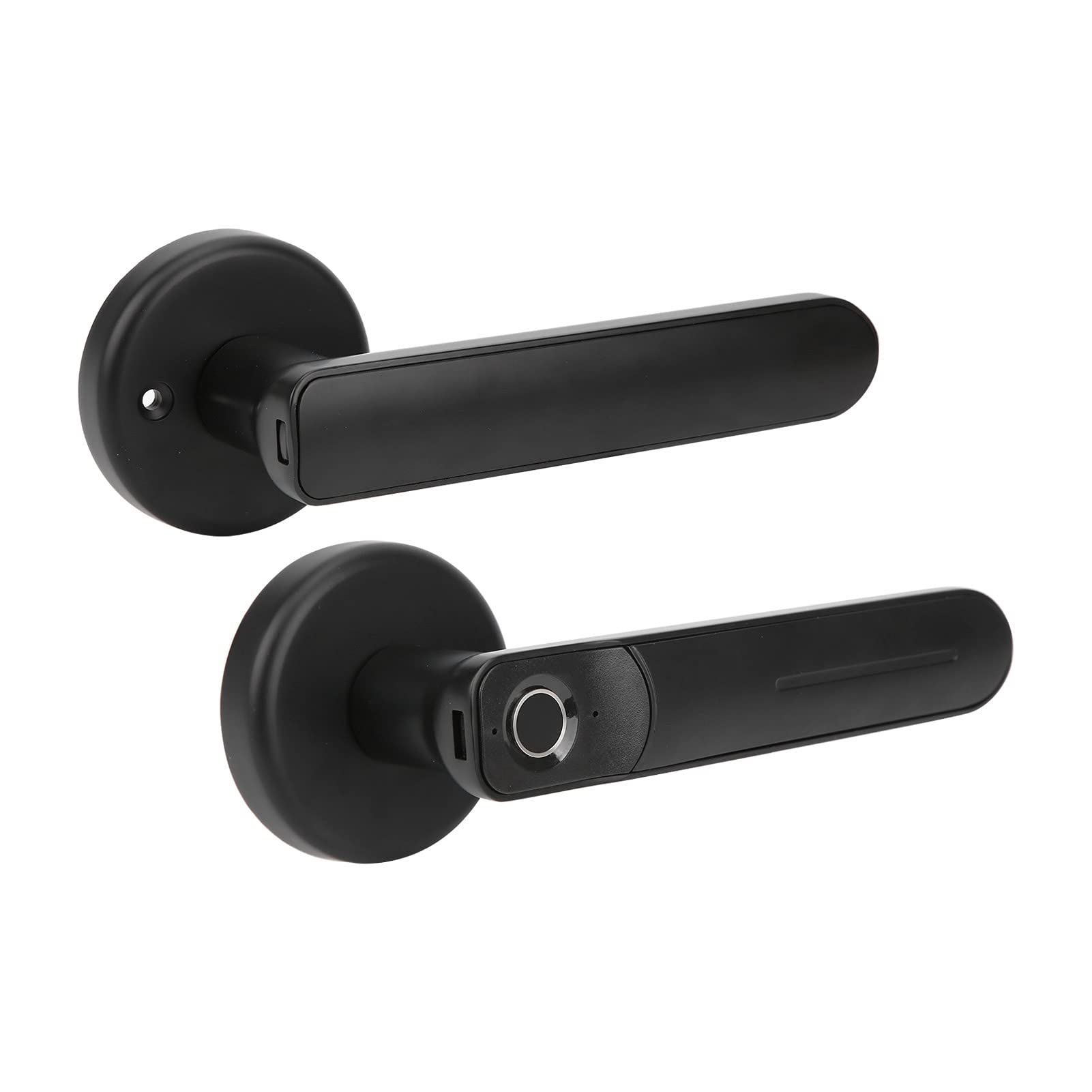 PUSOKEI Smart Door Handle Lock - Keyless Entry with Fingerprint, APP, Mechanical Key & Passcode - Secure Smart Lock for Home, Office & Hotel - Perfect for Vacation Rentals & Airbnb Properties