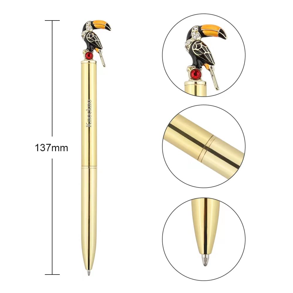 Cute Toucan Pen - Unique Gift for Women, Kids & Office - with Extra Refill for School & Party