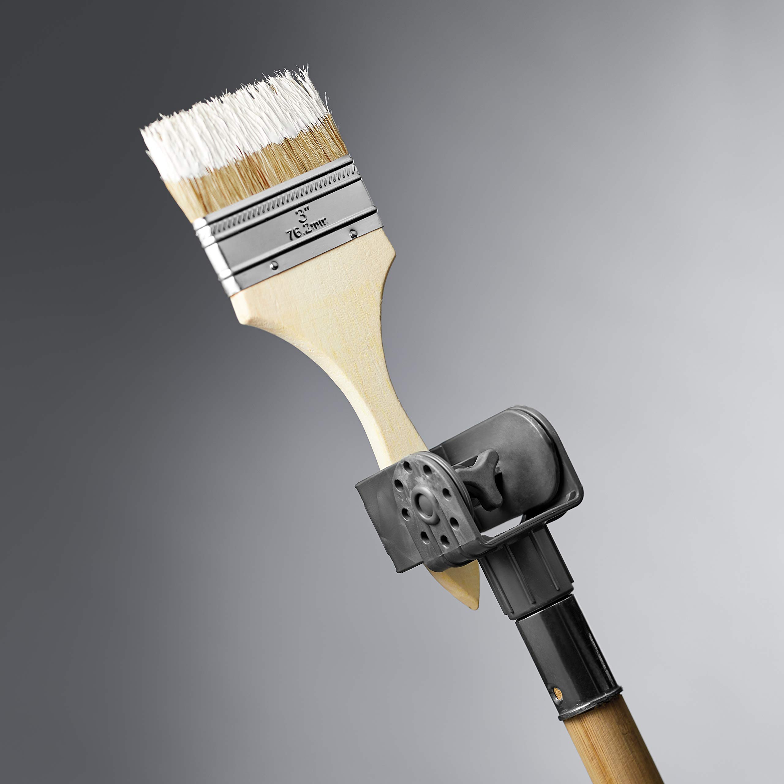Amazon Basics Extension Paint Brush Holder - Black | Durable & Non-Slip Design for Artists & DIY Projects | Perfect for Oil, Acrylic & Watercolor Painting