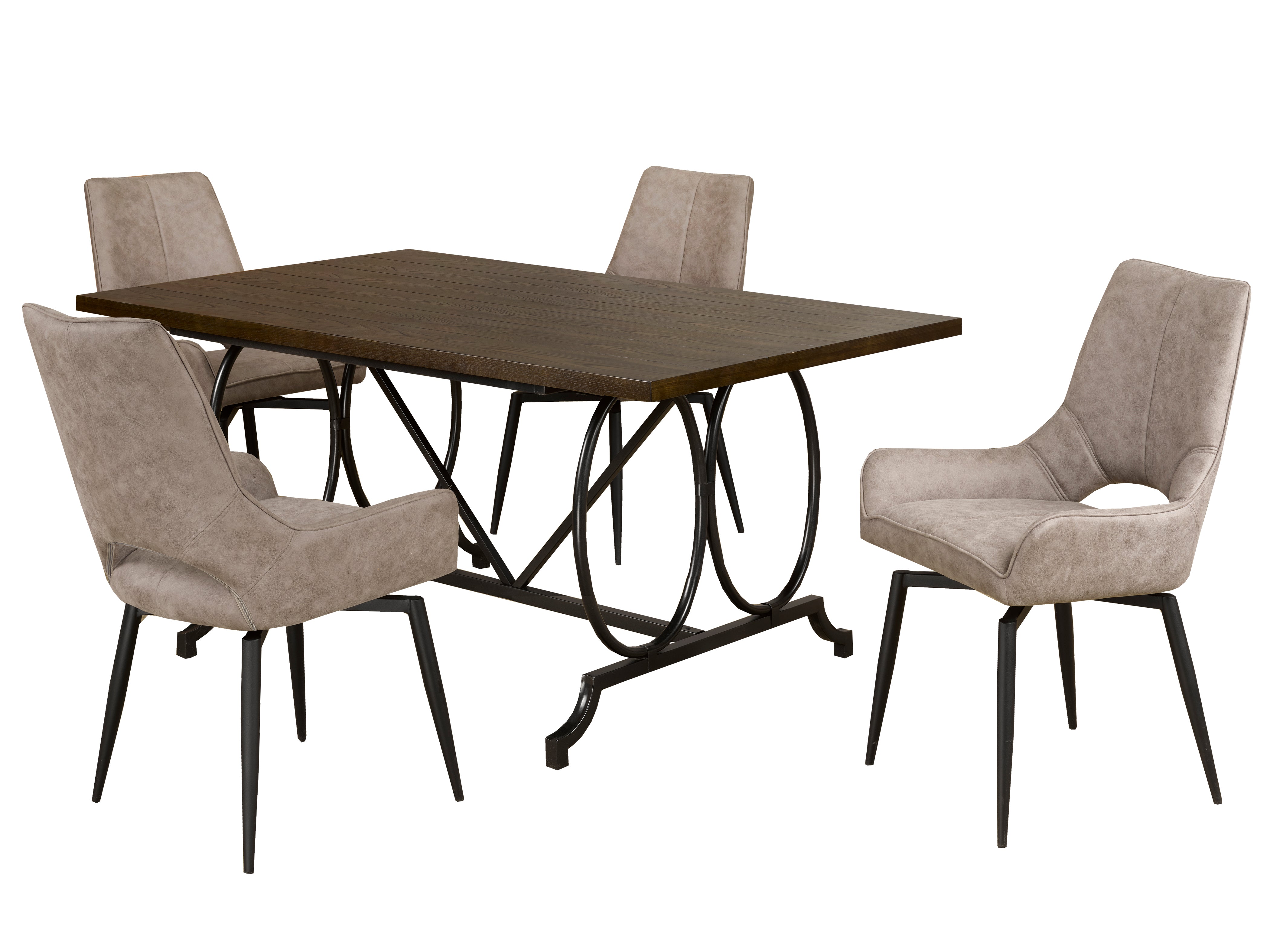 5 Piece Dining Set - Modern Beige Kitchen Table & Chairs for Small Spaces | Perfect for Apartments, Breakfast Nooks & Cozy Family Meals