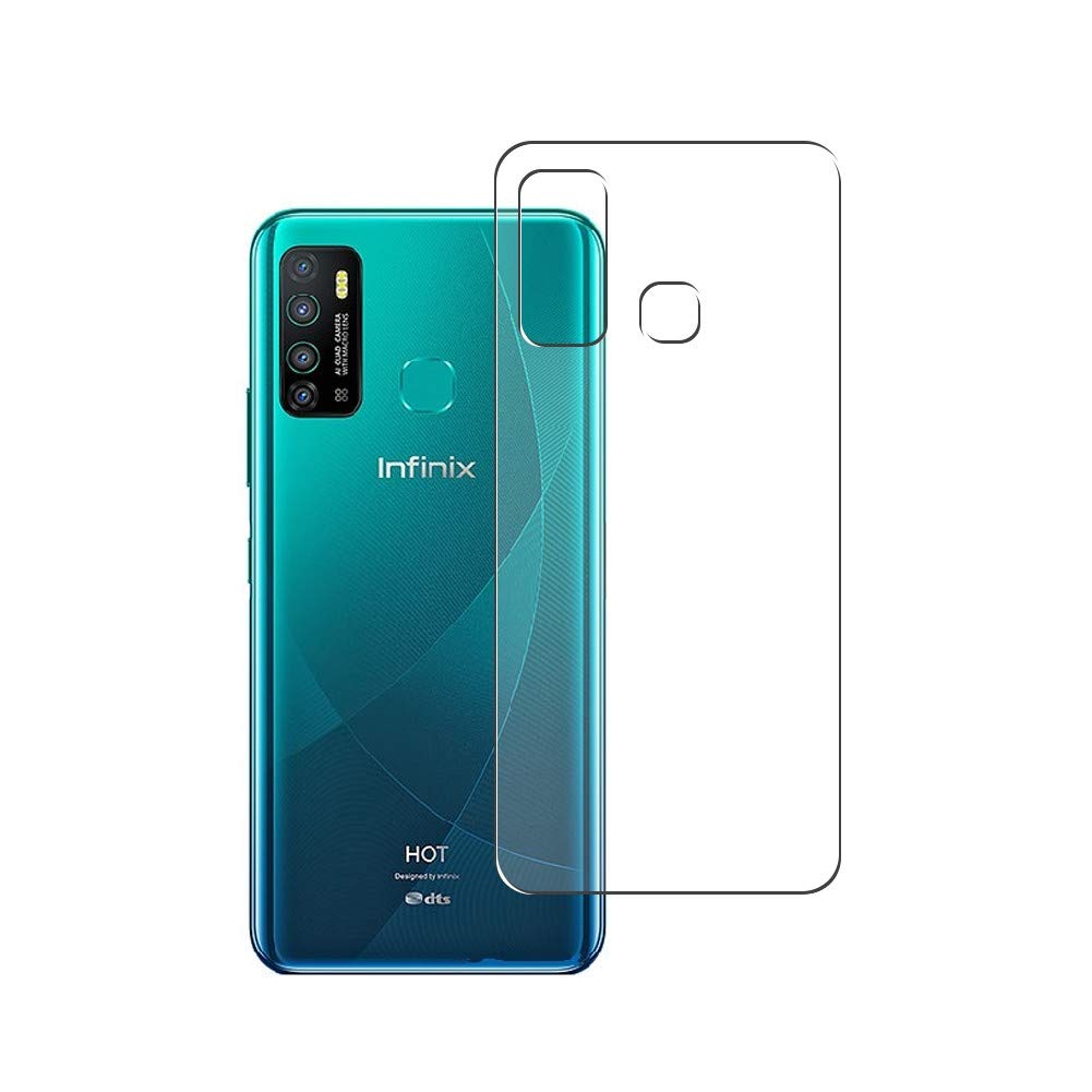 2 Pack TPU Back Screen Protector Film for Infinix Hot 9 Pro - Soft Flexible Scratch-Resistant Guard Cover (Not Tempered Glass) - Perfect for Daily Protection & Shock Absorption