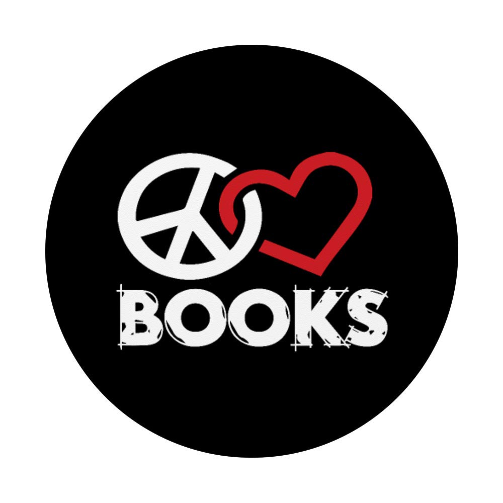 Peace Love Books - Best Gifts for Book Lovers & Reading Enthusiasts | Perfect for Book Clubs, Birthday Presents & Cozy Reading Nooks