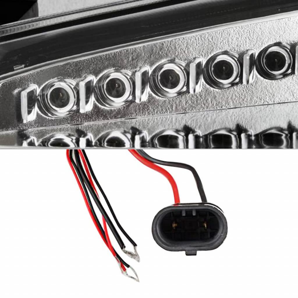 Spyder LED Projector Headlights for Dodge Magnum 2005-2007 - Halo LED Chrome Headlamp Assembly Pair (5009883) - Upgrade Your Night Driving Visibility & Style