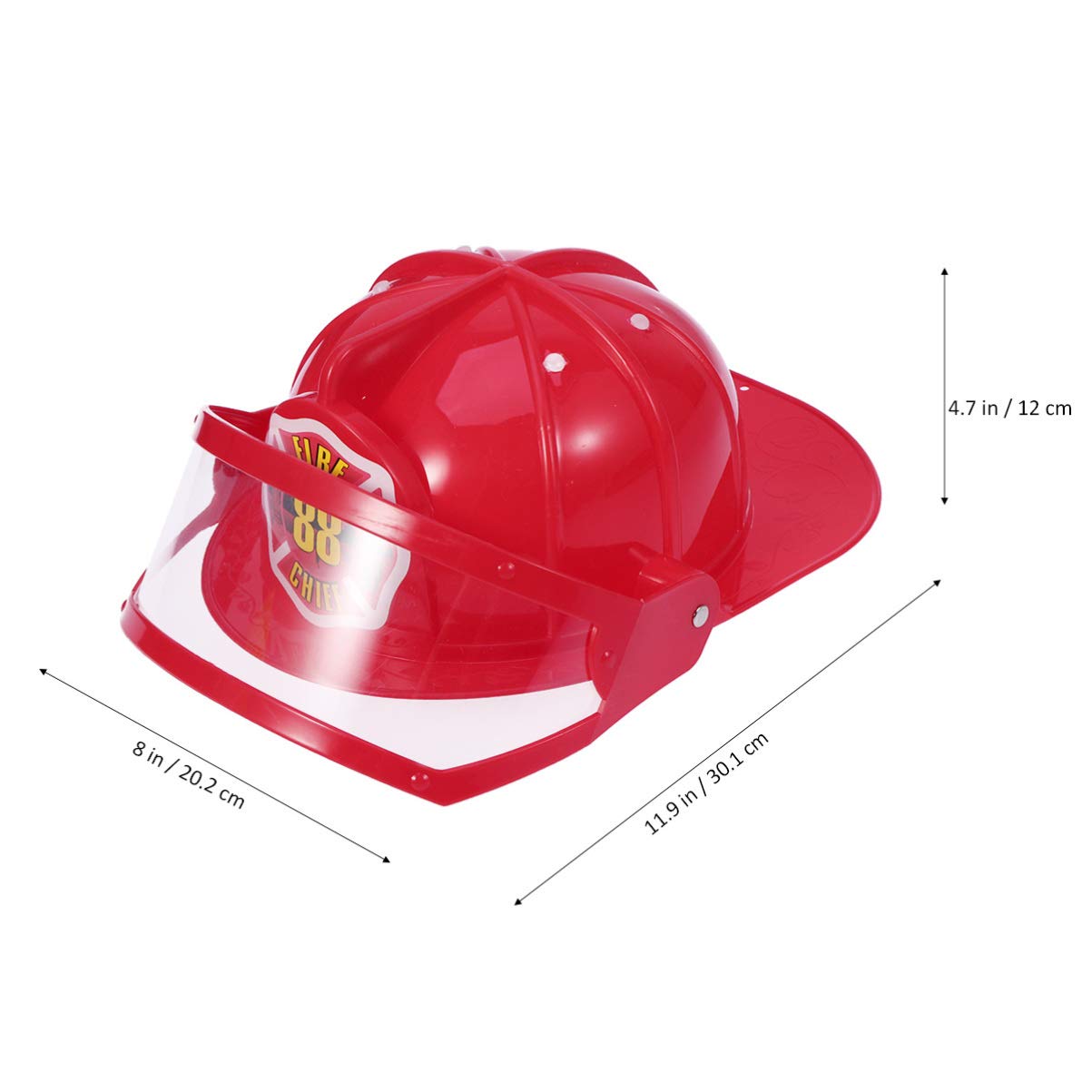 Bestoyard 2-Piece Kids Firefighter Safety Helmet Set - Educational Role Play Toy for Children with Realistic Fireman Hat & Accessories - Perfect for Pretend Play, Costume Parties & Fire Safety Education