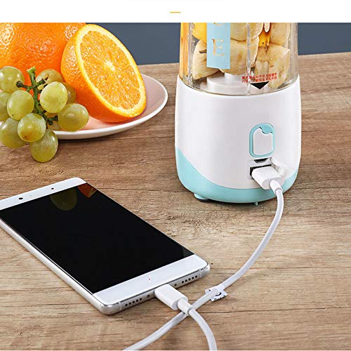 Portable Electric Juicer Cup with 4000mAh Battery - USB Rechargeable Mini Blender, 400ML Capacity, 6 Stainless Steel Blades for Smoothies, Protein Shakes & Fresh Juices - Perfect for Travel, Gym, Office, Home & Outdoor - Healthy Breakfast, Post-Workout Recovery, On-the-Go Nutrition - Great for Camping, Hiking, Picnics & Daily Fitness Routine - Ideal for Smoothie Lovers, Fitness Enthusiasts & Busy Professionals