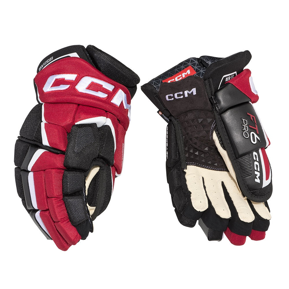 CCM Jetspeed FT6 Pro Senior Ice Hockey Gloves - High-Performance Protective Gear for Hockey Players - Perfect for Games, Training & Competitive Play