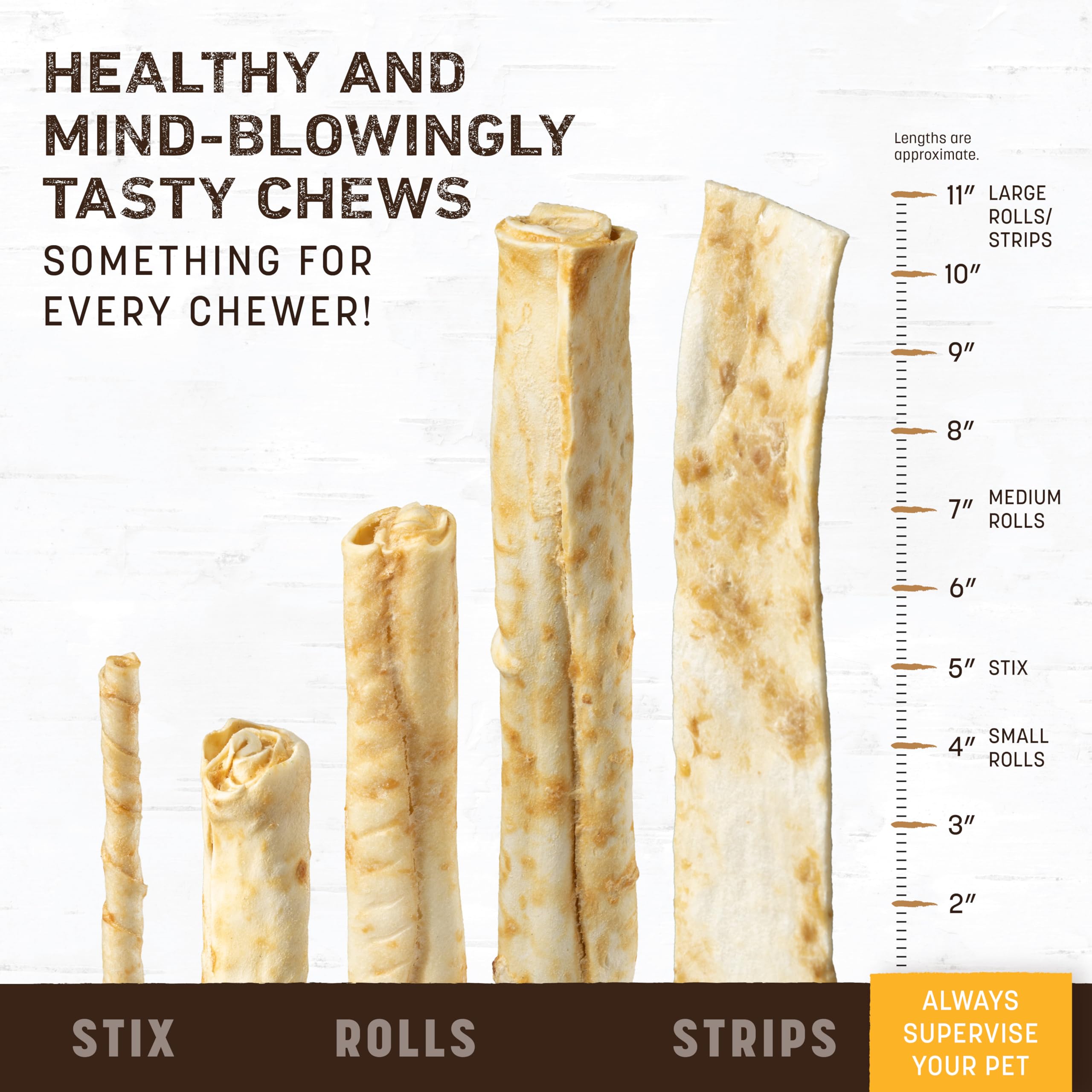 Earth Animal No Hide Medium Peanut Butter Flavored Natural Rawhide-Free Dog Chews - Long Lasting Dental Chew Sticks for Large Dogs & Aggressive Chewers | Healthy Treats for Teething, Training & Anxiety Relief (3 Pack)