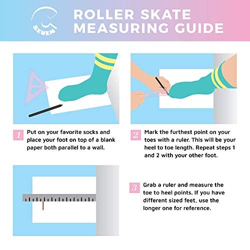 C7 Skates - Cute Roller Skates for Girls & Adults | Outdoor & Rink Fun