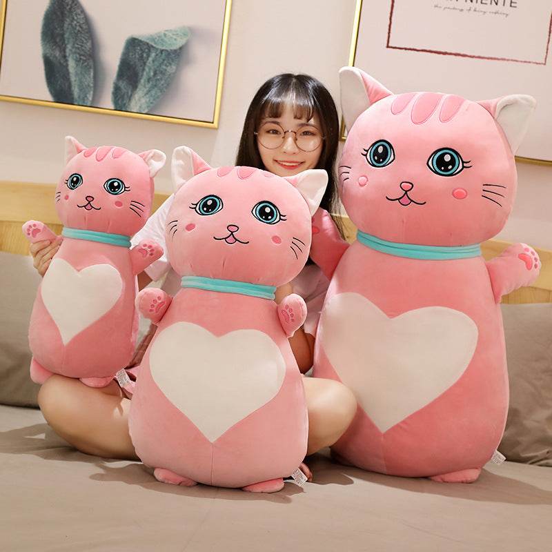 Adorable Kawaii Stuffed Cat Plush Toy - Cosmo The Cute Anime Style Plushie for Kids, Girls & Collectors | Perfect for Bedroom Decor, Birthday Gifts & Anime Lovers