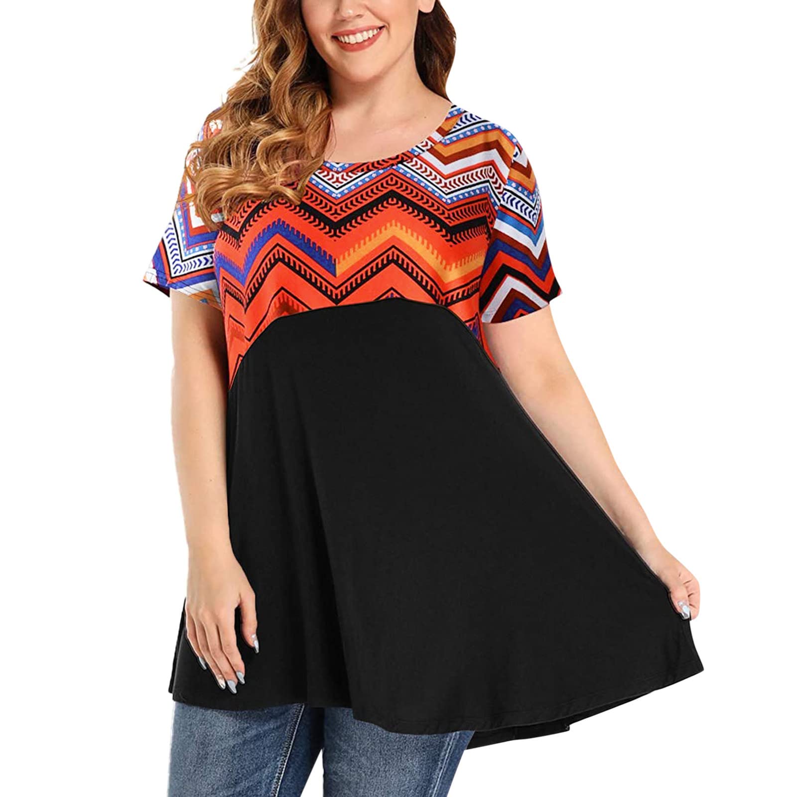 Women's Plus Size White T-Shirts Pack - Soft Summer Short Sleeve Round Neck Tops for Casual Wear, Workout & Everyday Comfort