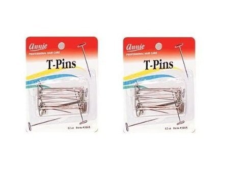 T-Pins for Securing Wigs on Foam Heads - 2 Pack - Perfect for Wig Styling, Cosplay & Hairdressing Practice