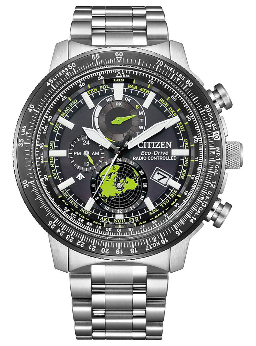 CITIZEN PROMASTER SKY Eco-Drive Geo Trekker BY3006-53E Men's Watch - Japanese Movement, JDM - Perfect for Outdoor Adventures & Travel