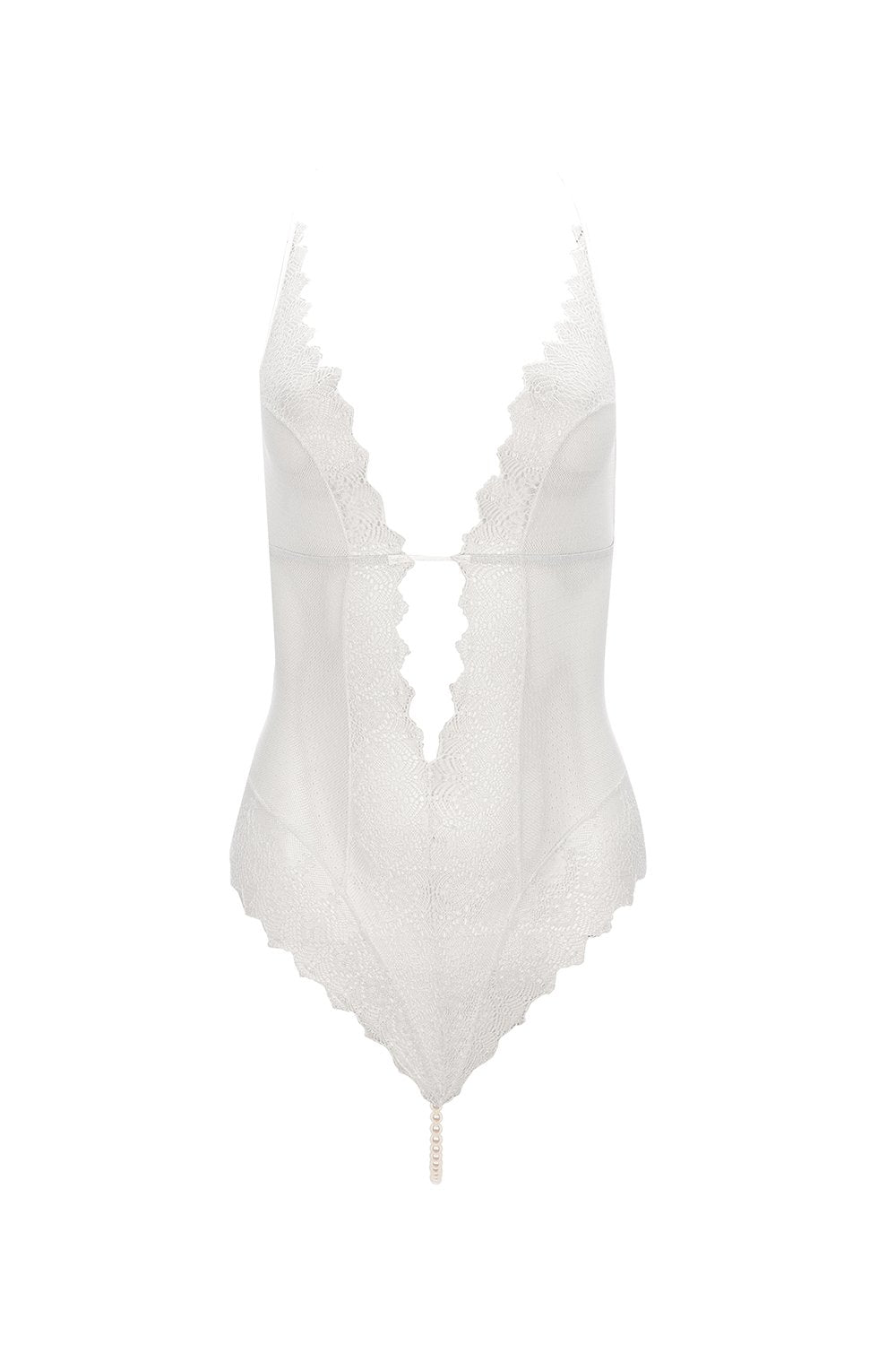 Bracli Geneva Pearl Panty Bodysuit - Luxury Lingerie for Women, Seamless Underwear with Comfort Fit - Perfect for Date Night, Special Occasions & Boudoir Photography