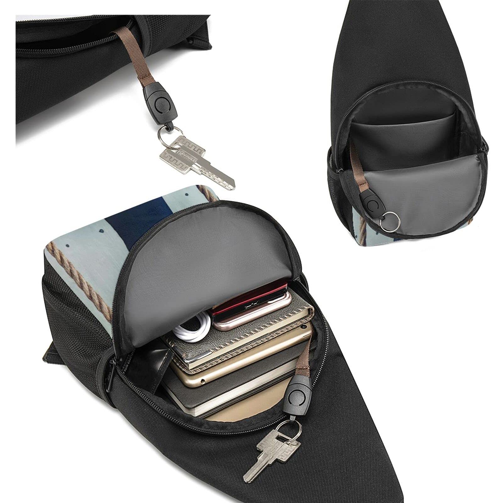 Nick Jonas Crossbody Bags for Men & Women - Multifunctional Sling Backpack, Chest Bag for Hiking, Camping, Sports & Travel - Lightweight Shoulder Daypack for Outdoor Adventures, Gym & Daily Use
