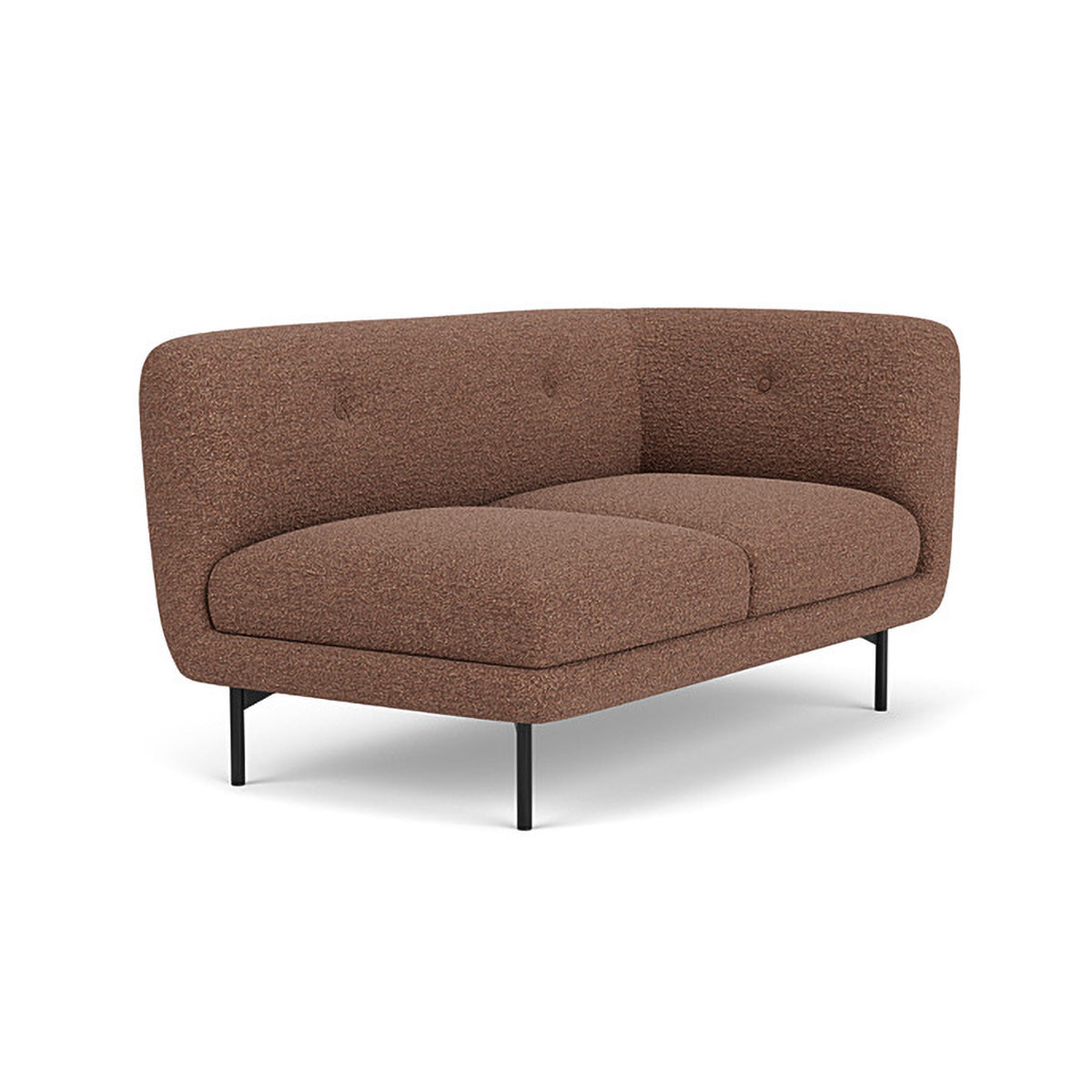 Alfred Boucle Right 2 Seater Modular Sofa - Modern Comfortable Sectional Couch for Living Room, Lounge & Small Spaces