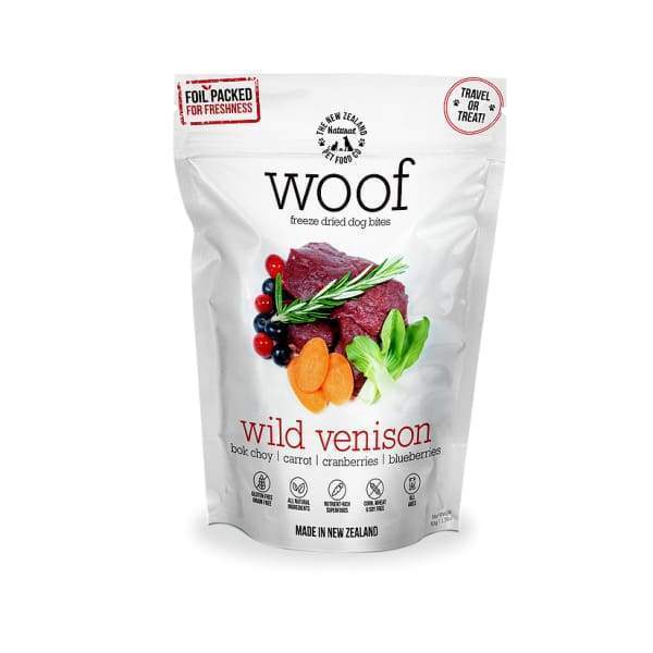 Premium Freeze-Dried Wild Venison Dog Food - Grain-Free, High-Protein Raw Diet for Dogs (2 Sizes) - Perfect for Training Treats & Outdoor Adventures