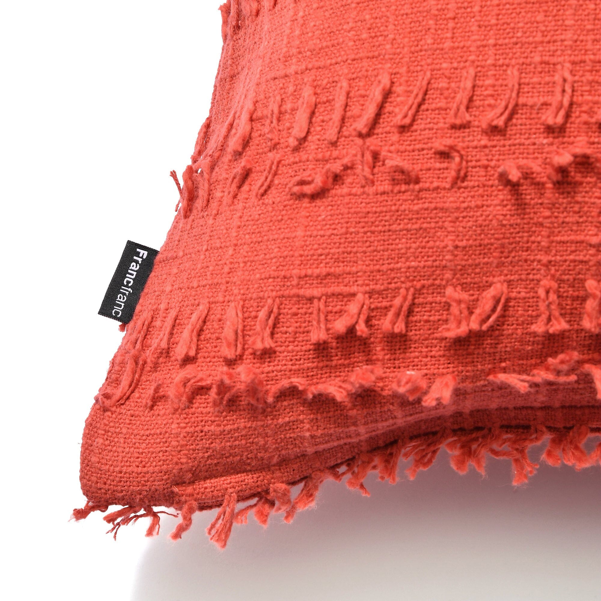 Premium Jacquard Cushion Cover 18x18 Inches - Soft Orange Decorative Pillow Case for Sofa, Bed & Home Decor - Luxury Textured Throw Pillow Cover for Living Room, Bedroom & Office