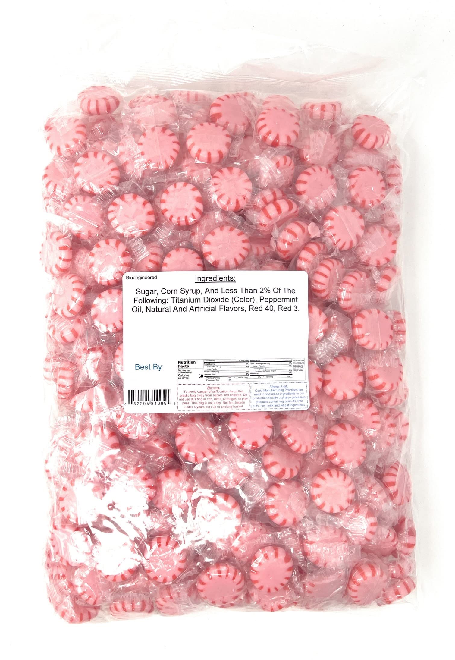 Yankee Traders Cinnamon Starlight Mints - 4lb Bulk Hard Candy - Perfect for Holiday Gifts, Party Favors & Office Treats