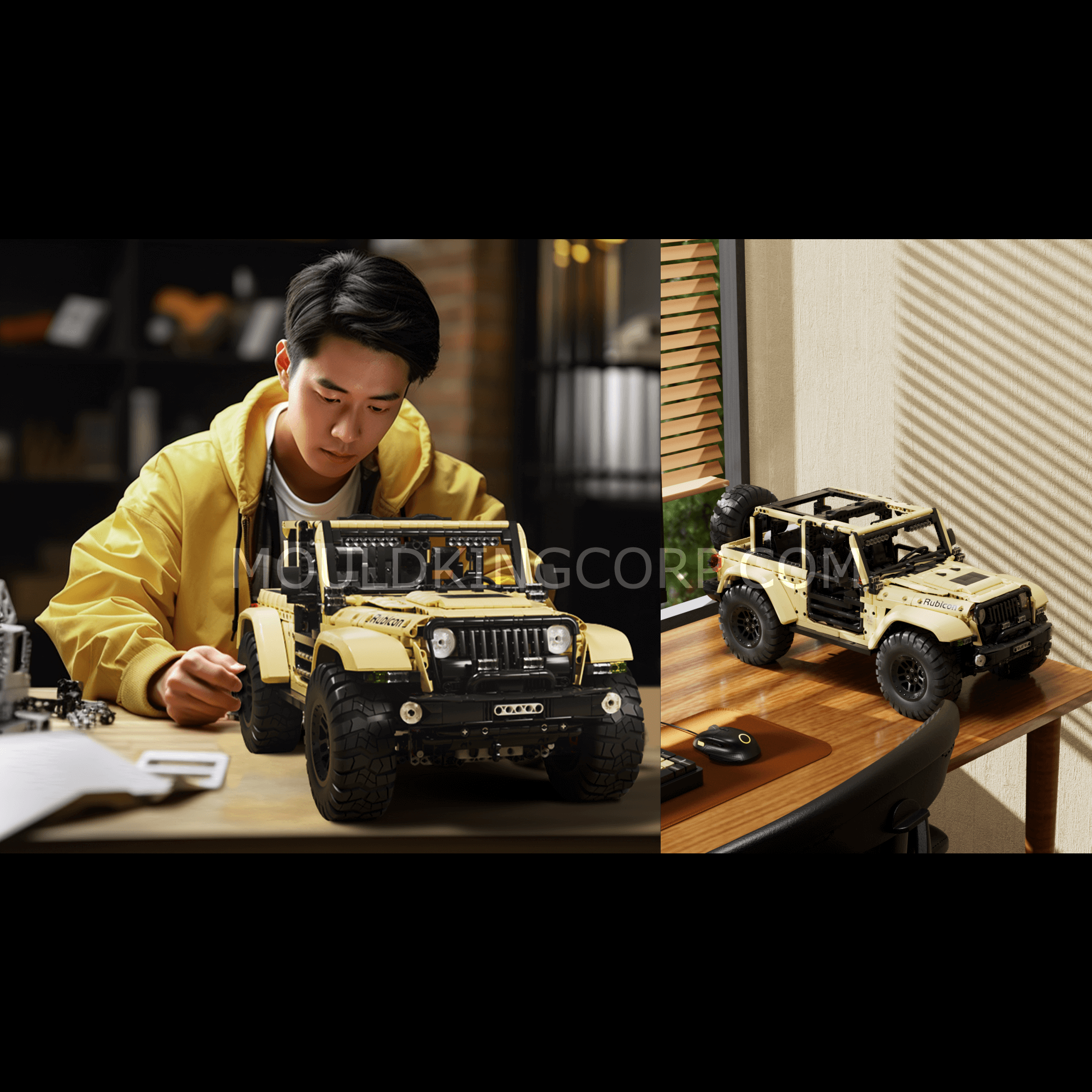 Mould King 13184 Remote Control Off-Road Wrangler Building Blocks Set - 3621 Pieces | STEM Toy for Kids & Adults, Perfect for Indoor Play & Gift Giving