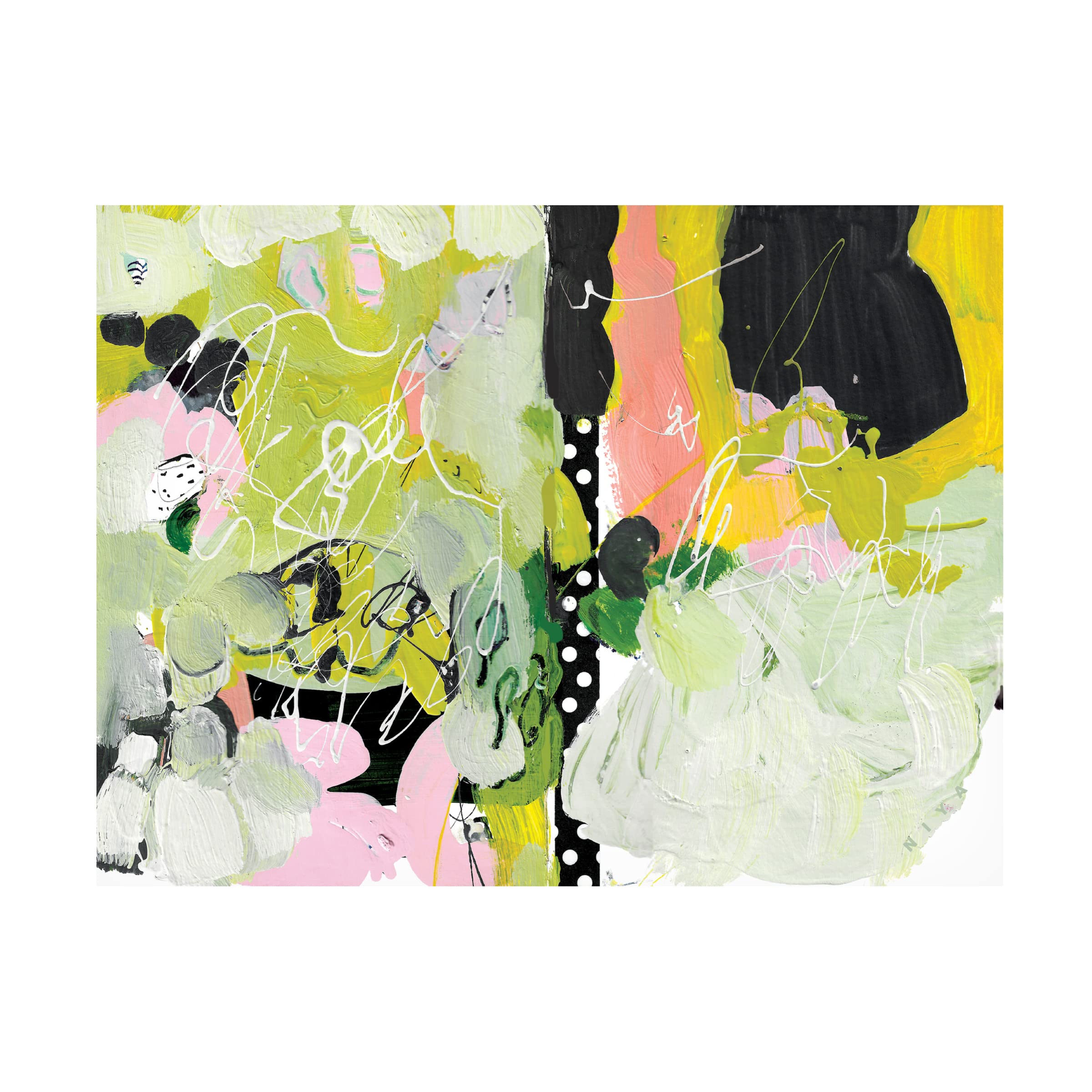 Trademark Fine Art 'Mustard Fields In Style' Canvas Art by Niya Christine - Hand-Painted Landscape Wall Decor for Living Room, Bedroom & Office