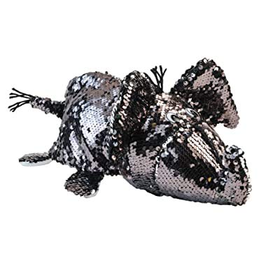 Reversible Sequin Plush Elephant & Tiger Flipquins Full Body + Mini Set - Soft Stuffed Animal Toy for Kids, Gift, Room Decor, Birthday Party Favors - Perfect for Playtime, Cuddling, and Collecting