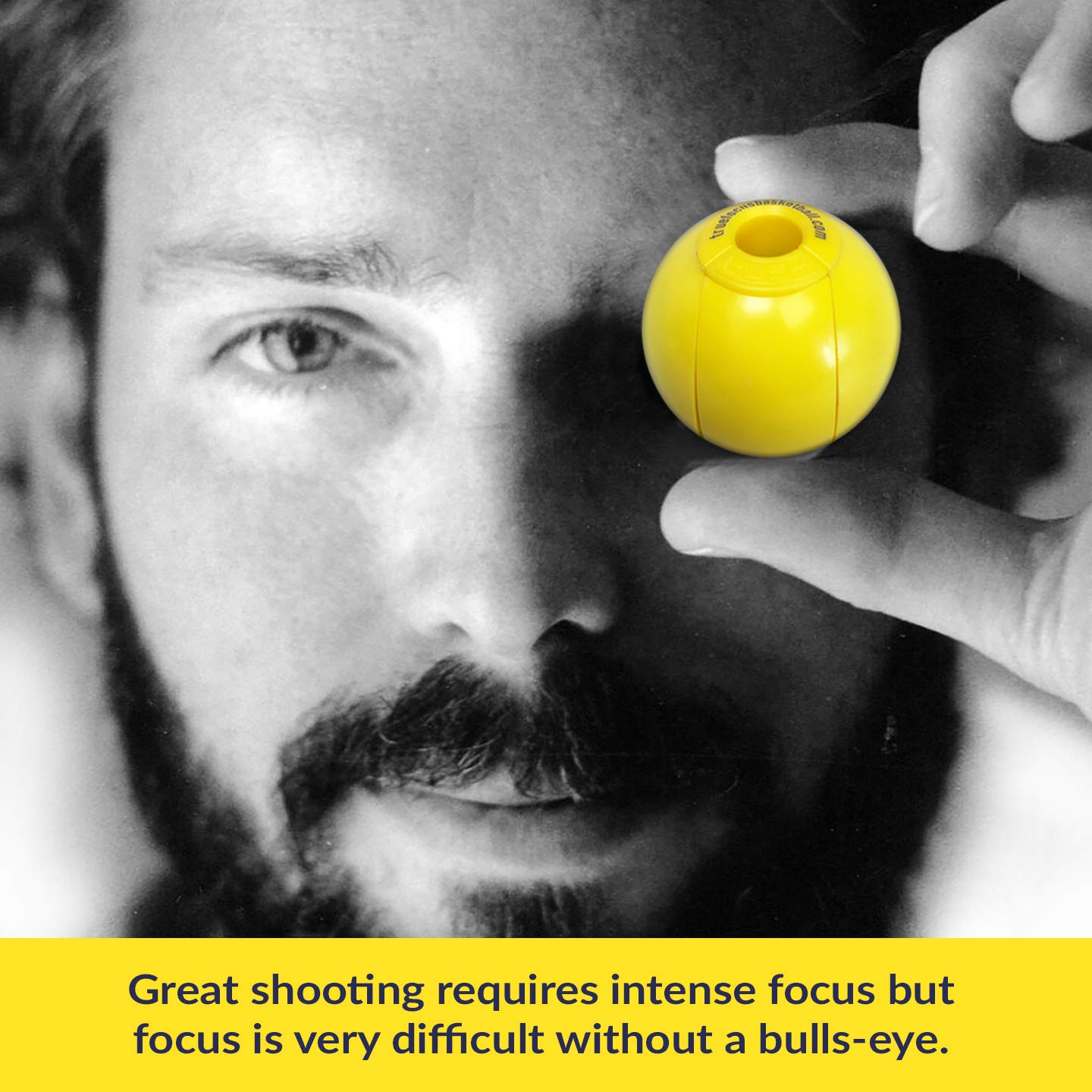Basketball Shooting Trainer & Practice Equipment - Improve Focus & Accuracy with Perfect Bulls-Eye Target | Ideal for Indoor/Outdoor Court Training, Solo Drills & Team Practice