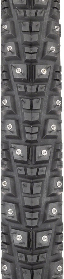 45NRTH Gravdal 700x38 Tubeless Folding Bike Tire - Black, 60 TPI with 252 Concave Carbide Studs | Winter Cycling, Snow Traction, Mountain Biking | Perfect for Ice Roads and Off-Road Adventures