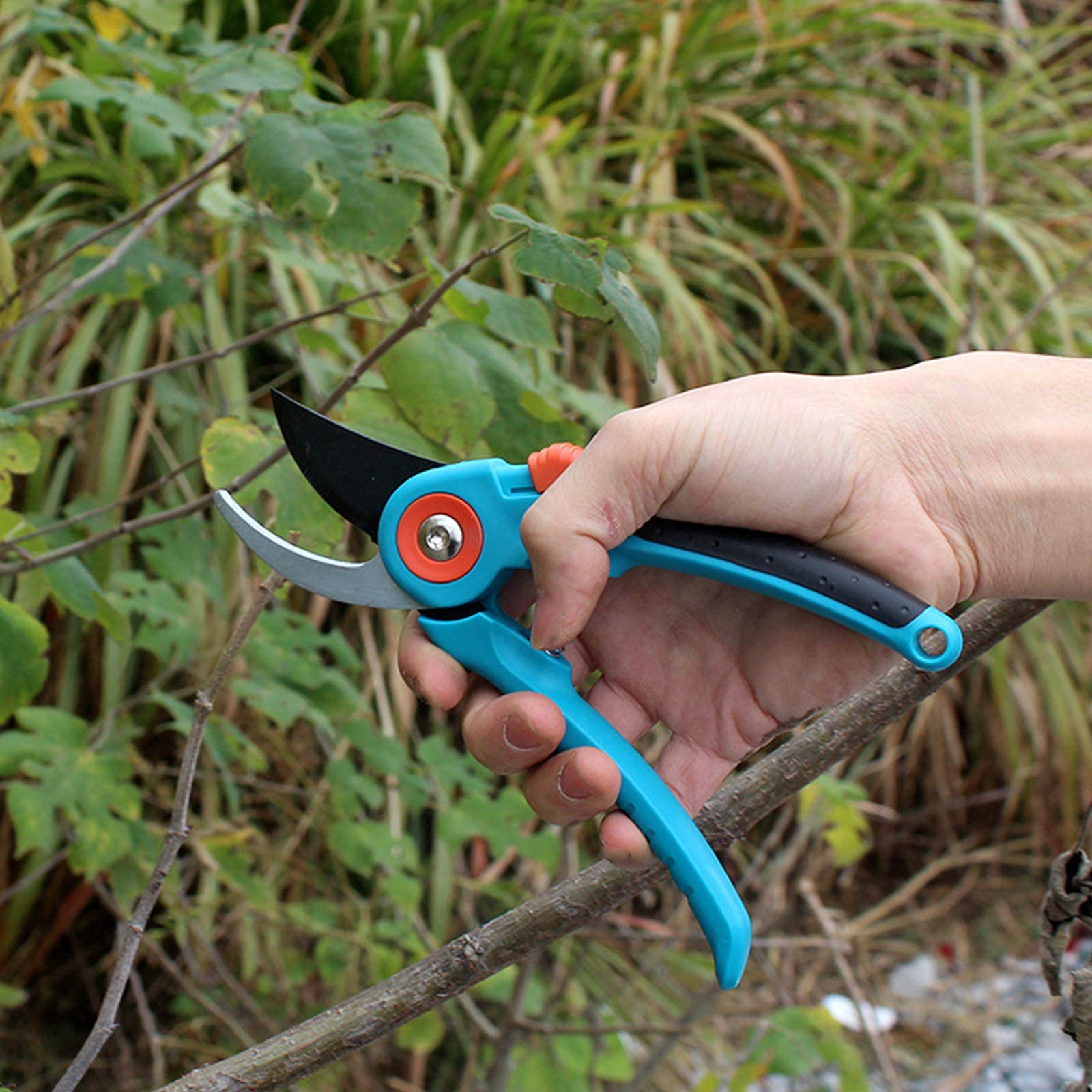 Premium Anvil Secateurs & Garden Shears - Heavy Duty Branch Pruning Scissors for Trees, Flowers, Plants - Ideal for Gardening, Landscaping & Balcony Use