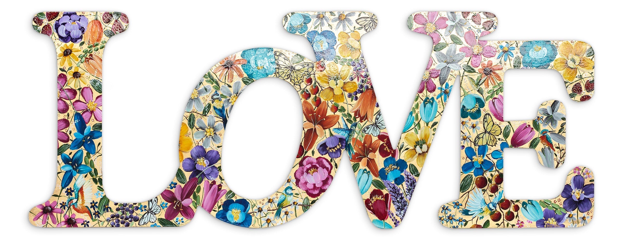 Original 'A Love That Keeps Growing' Romantic Wall Art - Perfect for Valentine's Day Gifts, Anniversary Presents & Home Decor