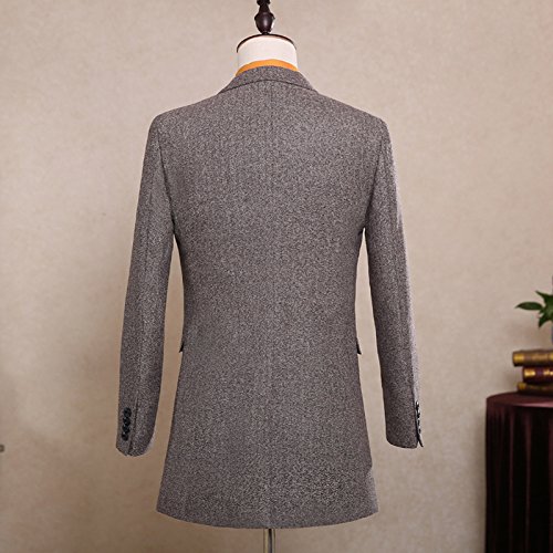 Men's Wool Blend Tweed Herringbone Slim Fit Suit - Formal Business & Wedding Tuxedo for Groom, Office, and Casual Occasions | Perfect for Weddings, Business Meetings, and Special Events