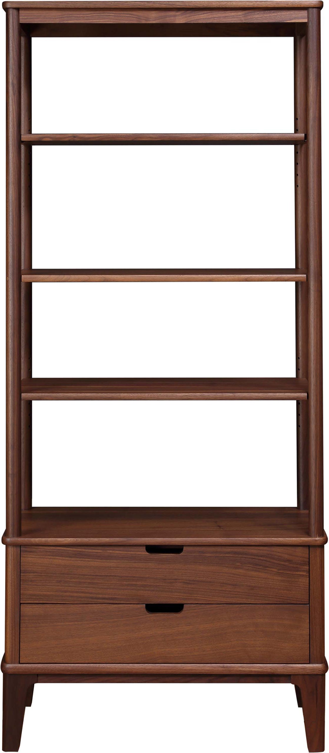 Walnut Grove Bookcase - Solid Wood Bookshelf for Home & Office - Perfect for Living Room, Bedroom, and Study Room Organization