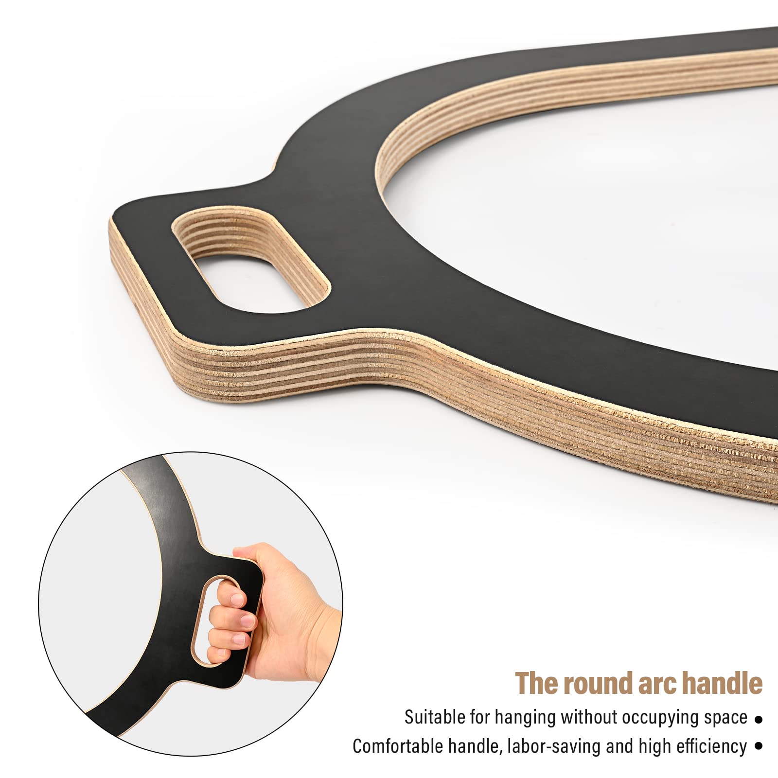FOSHIO 15 Inch U-Shape Mirror Wrap Tool - Wooden Vinyl Wrap Application Kit for Car Bumper & Window Tinting | Perfect for Auto Detailing, Vehicle Customization & DIY Projects