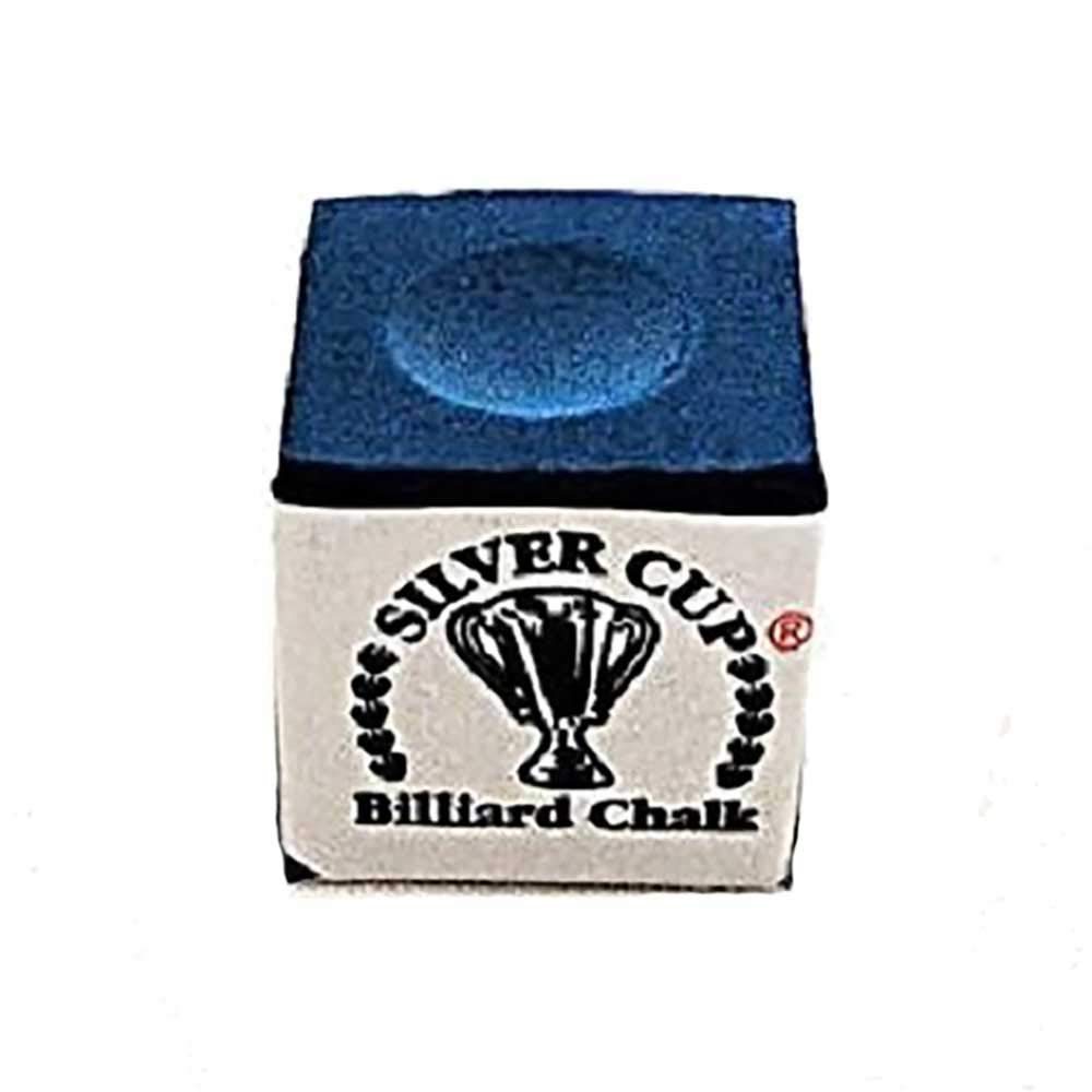 Premium Silver Cup Pool Chalk - Electric Blue (12 Dozen) - Professional Billiard Accessories for Pool Halls & Home Game Rooms