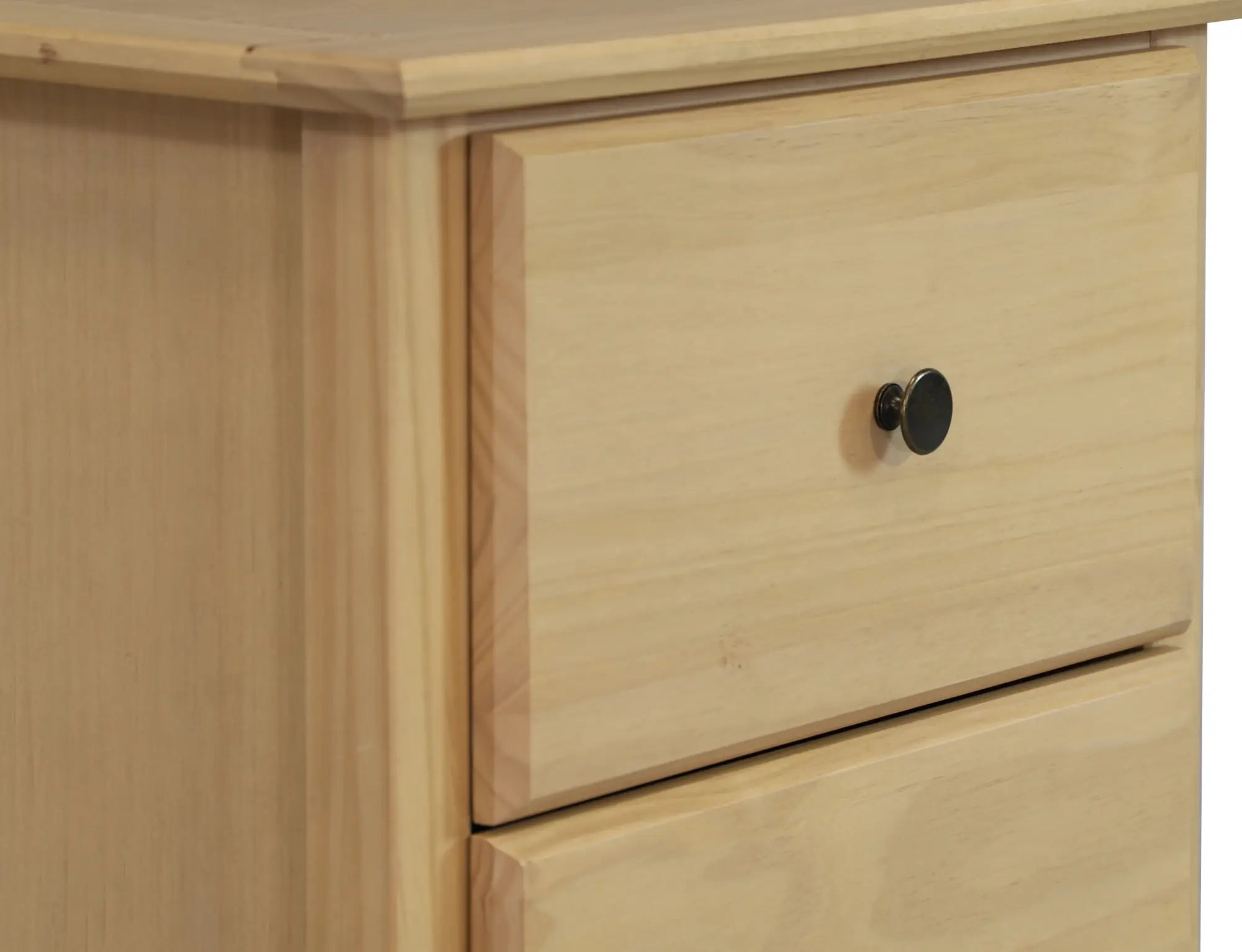 Modern Wooden Shaker 2-Drawer Nightstand - Bedside Table with Storage for Bedroom, Living Room & Guest Room - Compact Nightstand with Smooth Gliding Drawers for Home Decor