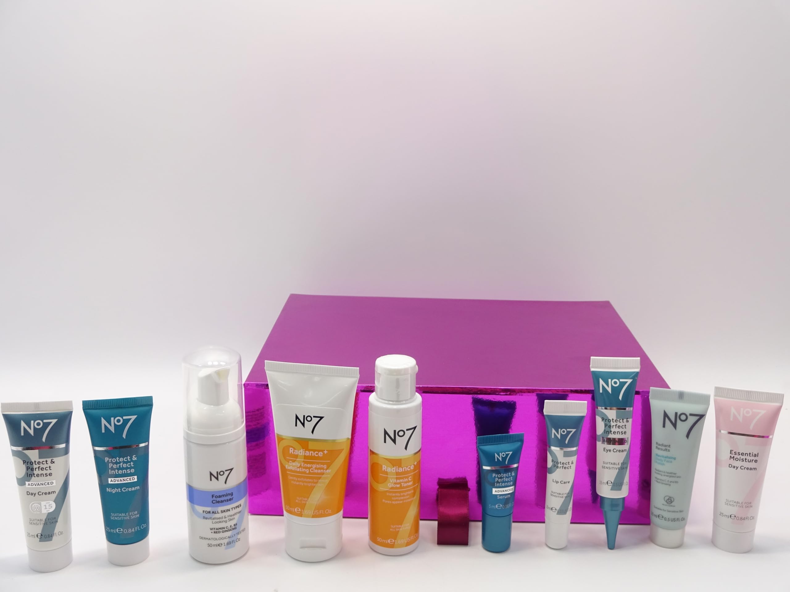 No7 The Perfect Skincare Collection Gift Set - Anti-Aging Skincare Kit with Cleanser, Toner & Moisturizer - Ideal for Women's Birthday, Anniversary & Holiday Gifts