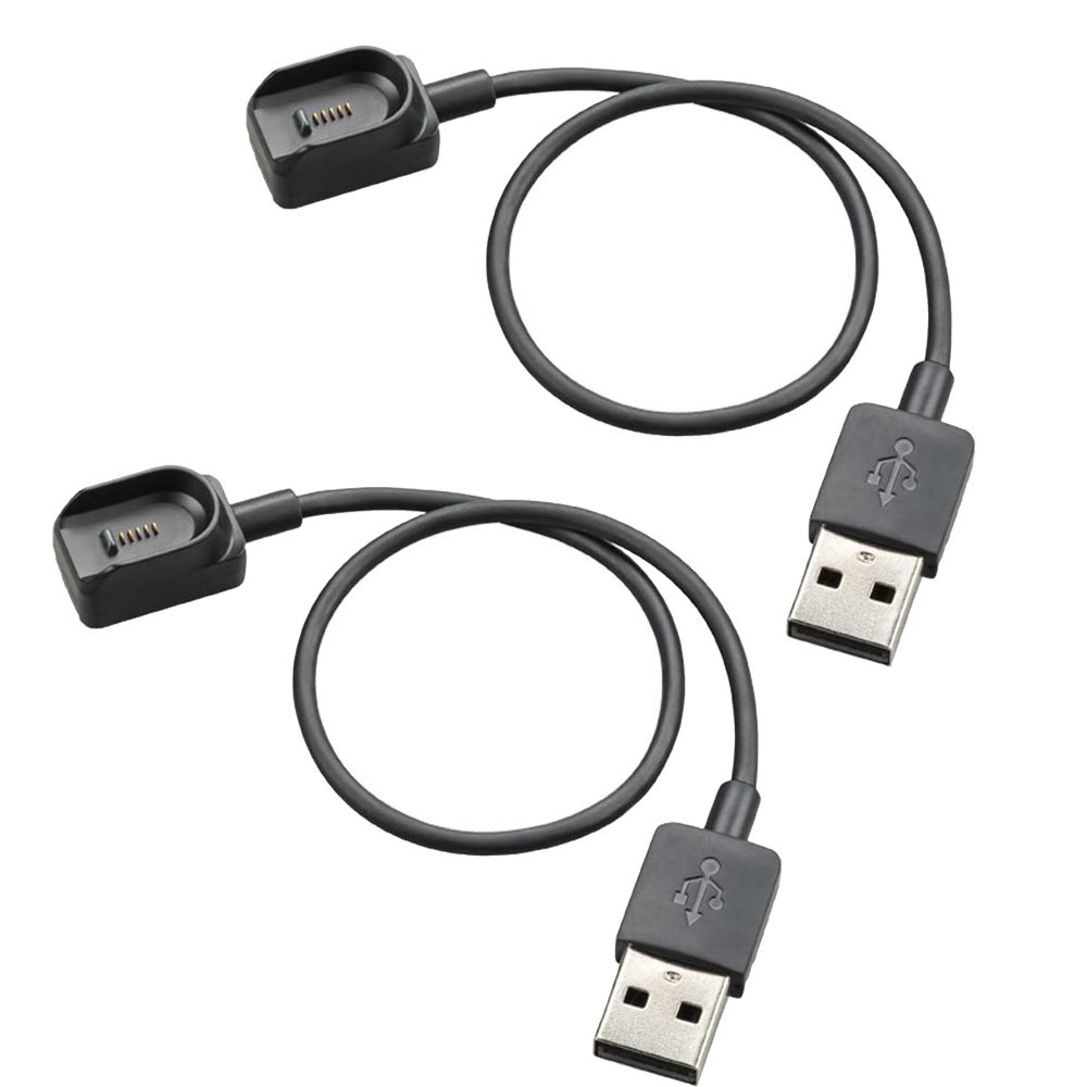 2-Pack Replacement USB Charging Cable for Plantronics Voyager Legend Bluetooth Headset - Compatible with Voyager 5200, 6200 UC | Fast Charging Cord for Office, Travel & Car Use