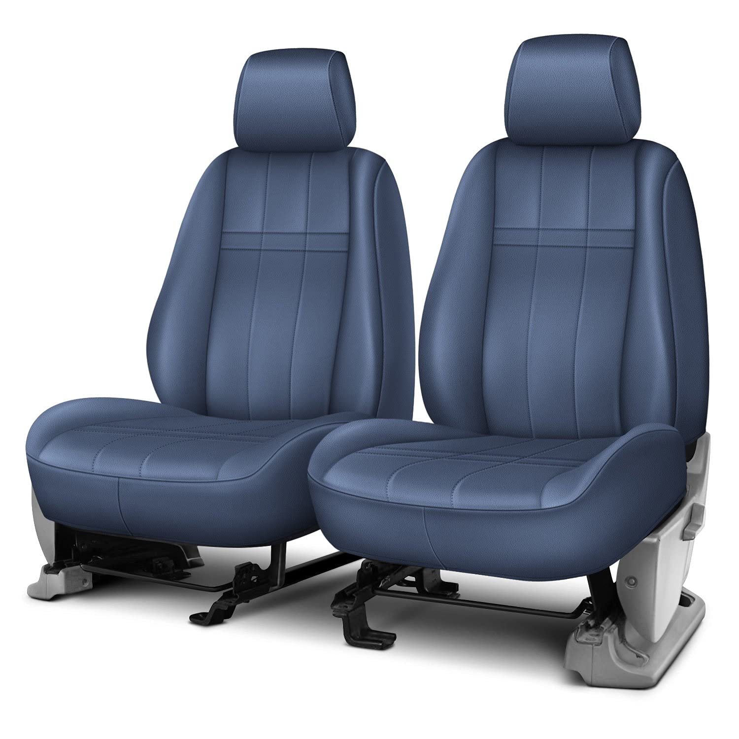 Rixxu Forma Series Front Car Seat Covers - Universal Fit for Most Cars, Trucks & SUVs - Premium Blue Bucket Seat Protectors | Perfect for Daily Commute, Road Trips & Pet Protection