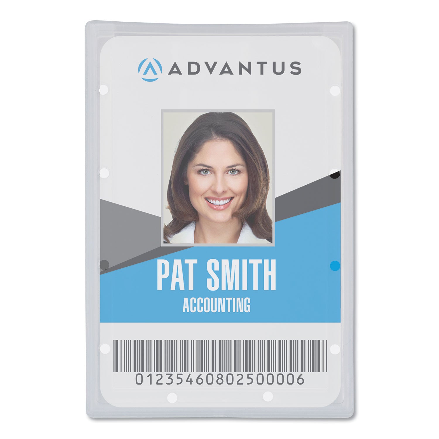 Advantus Clear Horizontal ID Card Holder - 2.31
