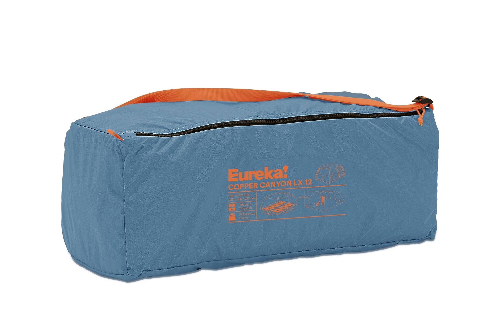 Eureka Copper Canyon LX 12-Person Camping Tent - Waterproof Family Cabin Tent with Large Windows & Storage Pockets for Outdoor Adventures, Backpacking & Camping Trips