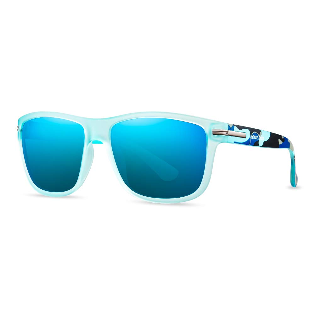 HOYEE EYES Polarized Square Sunglasses for Men & Women - UV Protection Fashion Driving Shades - Perfect for Beach, Outdoor Sports & Daily Wear