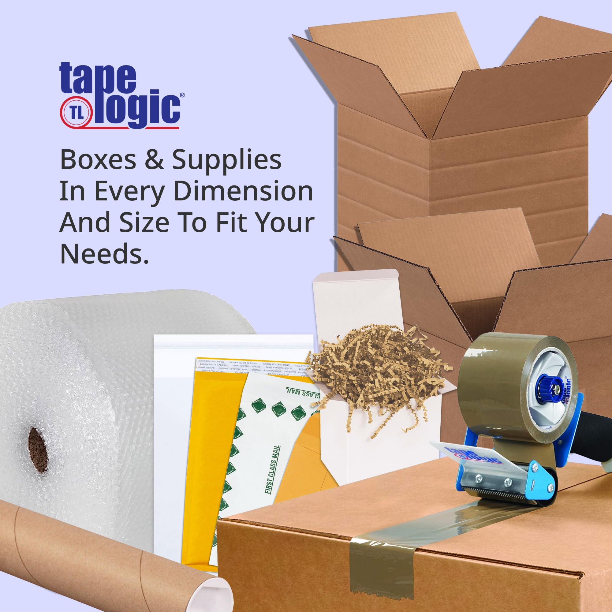 Tape Logic White Long Poly Mailer 13x45 Inches - Pack of 50 | Durable Self-Sealing Plastic Shipping Envelopes for Secure Packaging & Storage | Perfect for Ecommerce, Small Business & Personal Shipping Needs | Great for Clothing, Books & Lightweight Items